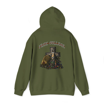 Ben Cantwell Art college cross hoodie featuring a stylish printed design on soft fabric, perfect for casual wear.