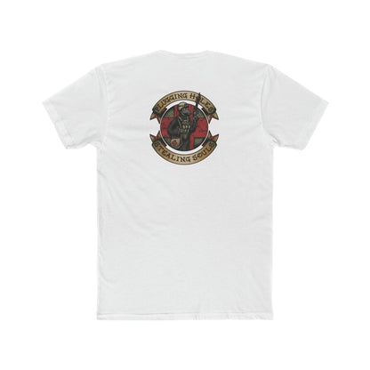 Ben Cantwell Art crew t-shirt featuring "Pluggin' Holes and Stealin' Souls" remastered design with vibrant graphic print.