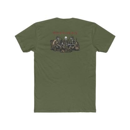 Skeleton Brothers Crew Tee by Ben Cantwell Art, featuring a detailed skeleton design on a casual T-shirt.