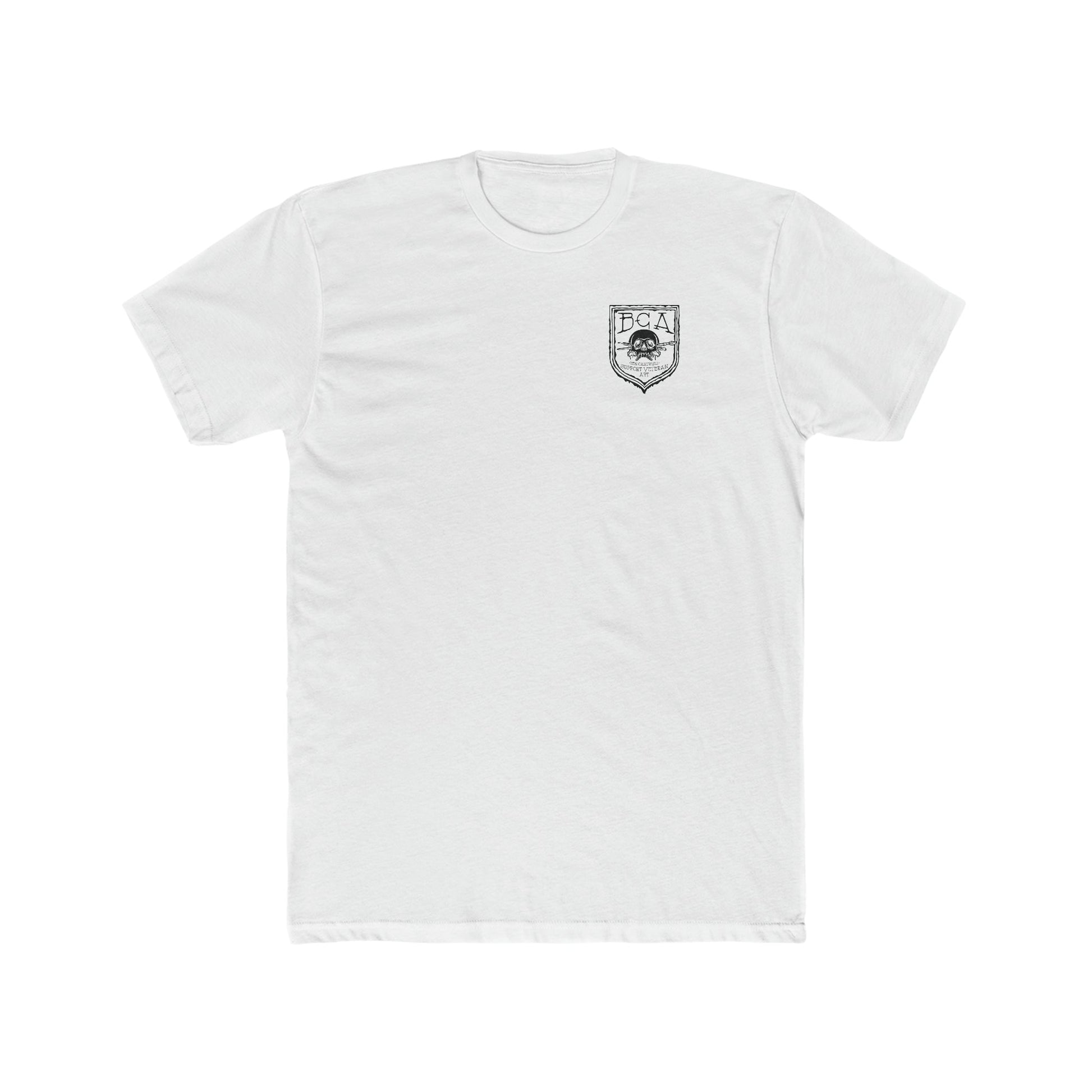 Ben Cantwell Art crew T-shirt featuring Bill and Ted "Be Excellent To Each Other" graphic on soft cotton fabric.