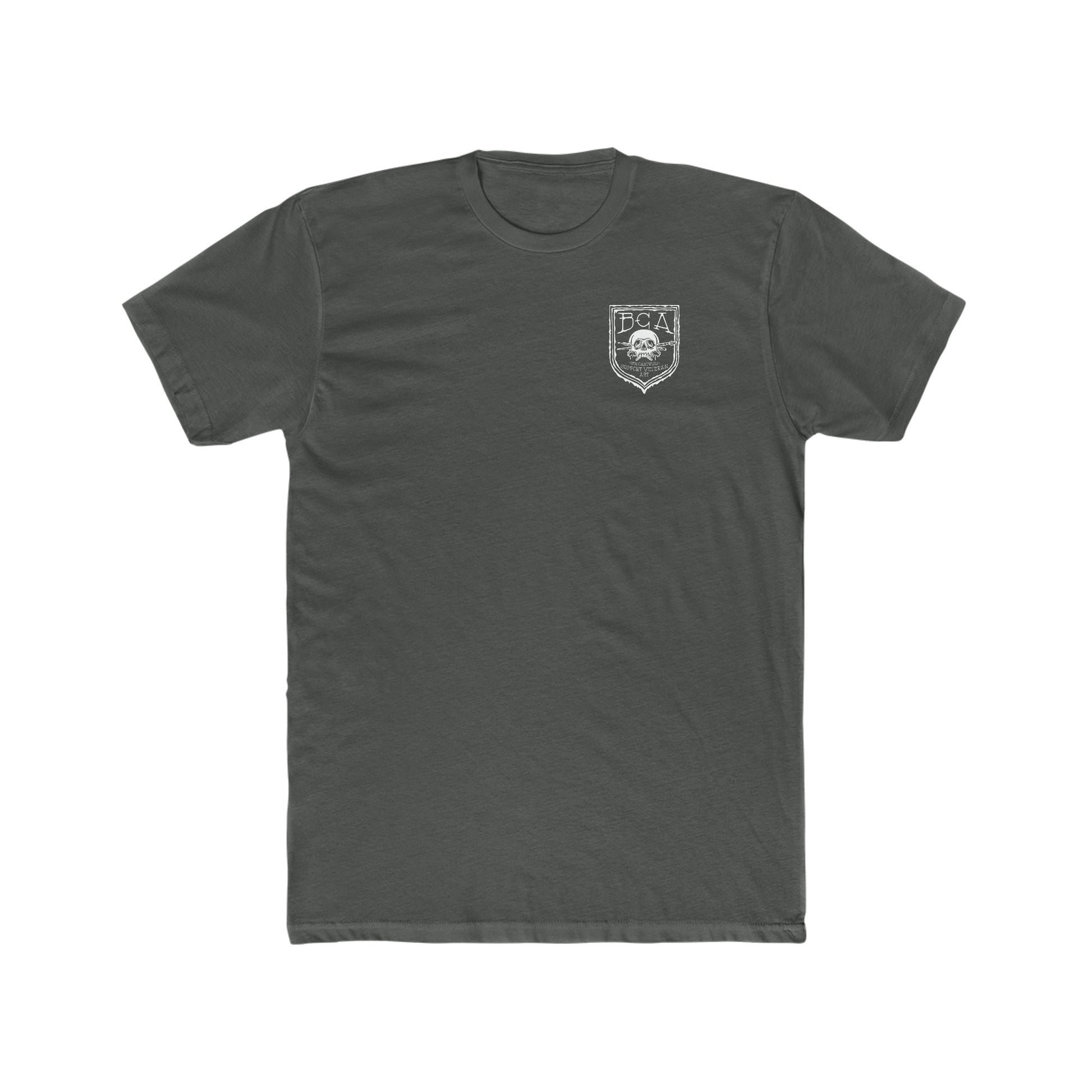 Ben Cantwell Art free college cross crew T-shirt featuring a graphic design on the front, casual fit, soft cotton material.