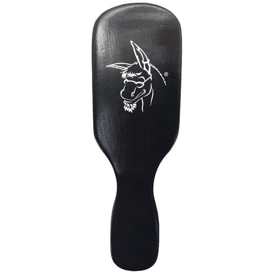 Badass Beard Care boar hair beard brush with handle for grooming and styling facial hair.