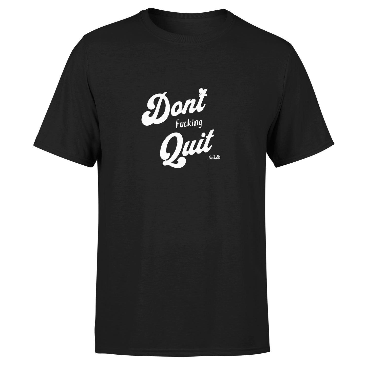 Front view of a unisex "Don't Quit 2" jersey by American Print On Demand, USA made, showcasing the design and fabric details.