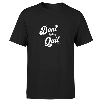 Front view of a unisex "Don't Quit 2" jersey by American Print On Demand, USA made, showcasing the design and fabric details.