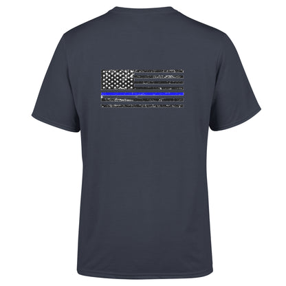 Unisex USA-made jersey shirt with American Print On Demand branding, showing the back view with logo and design details.