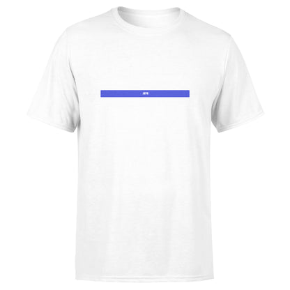Unisex USA-made TBL 1 jersey by American Print On Demand, front view showing white fabric and jersey details.