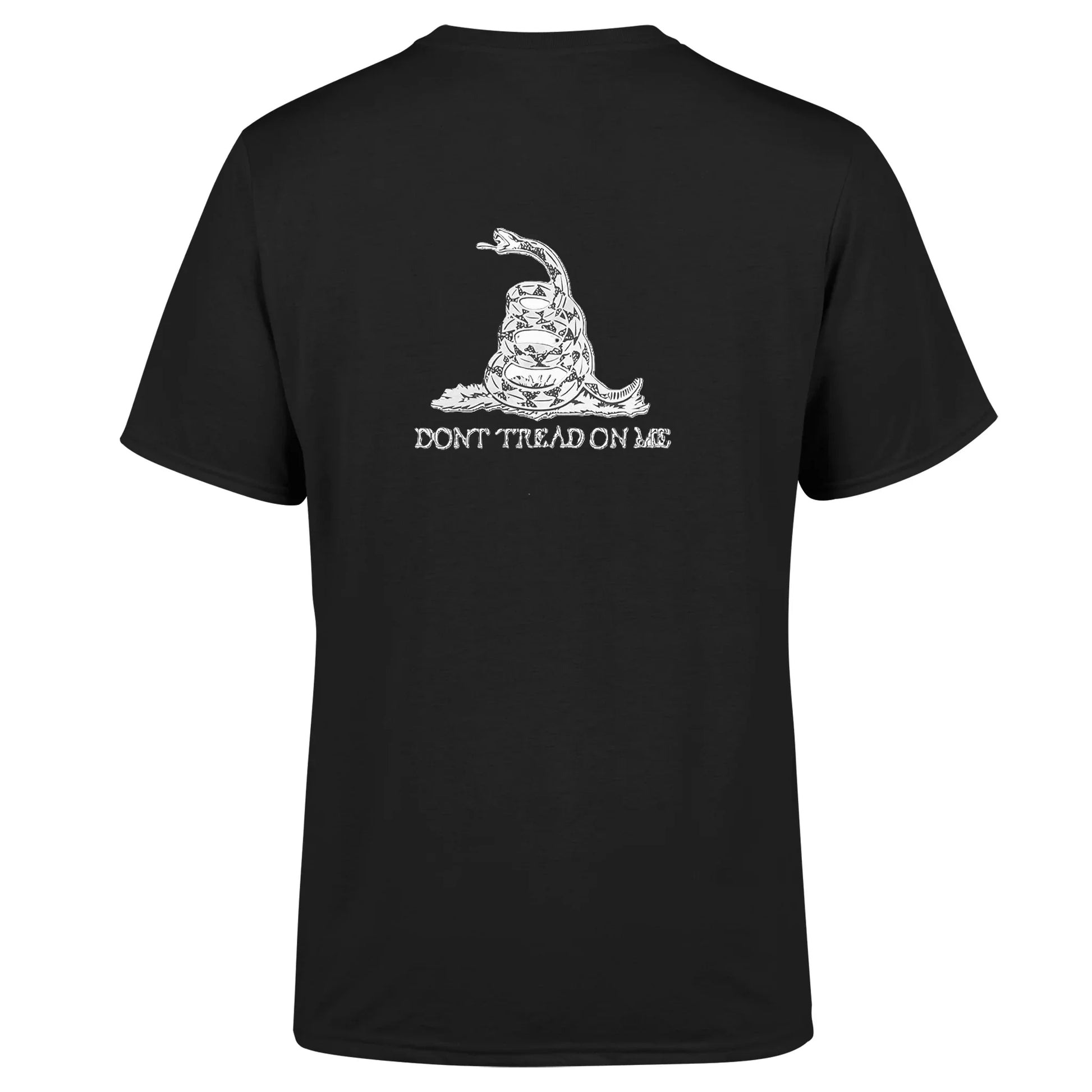 Back view of American Print On Demand DTOM 1 unisex triblend sustainable T-shirt featuring a classic fit and soft fabric.