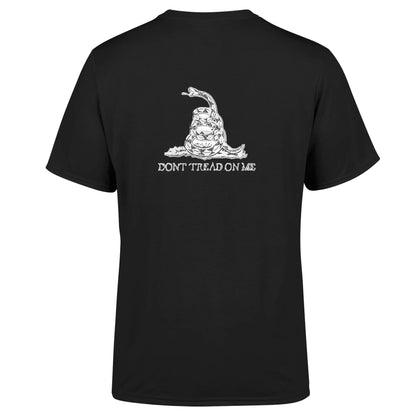 Back view of American Print On Demand DTOM 1 unisex triblend sustainable T-shirt featuring a classic fit and soft fabric.