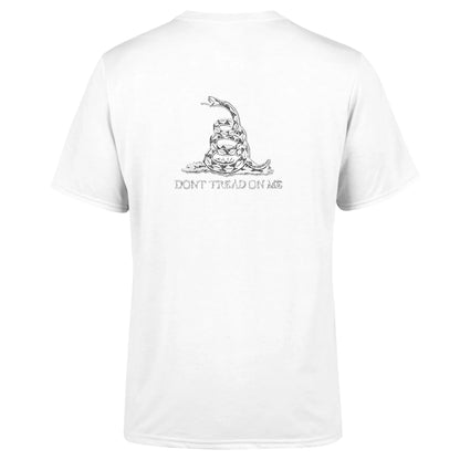 Back view of unisex DTOM 1 triblend sustainable T-shirt by American Print On Demand, featuring a plain design on soft fabric.