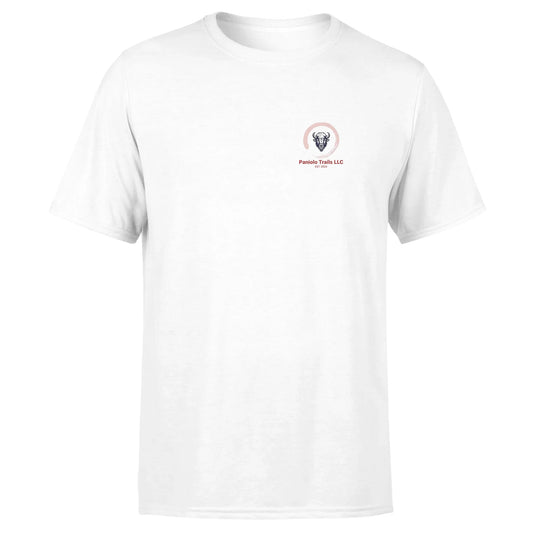 Unisex DTOM 1 triblend sustainable T-shirt with front view, featuring a minimalist design in natural, eco-friendly fabric.