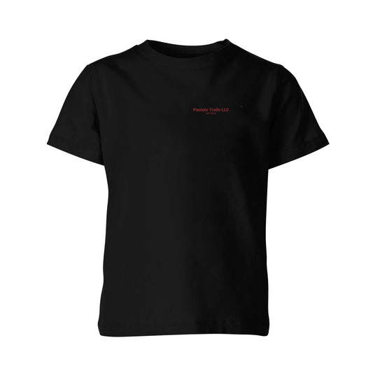 Youth American Print On Demand cotton tee featuring a bold logo design on the front, casual and comfortable for everyday wear.