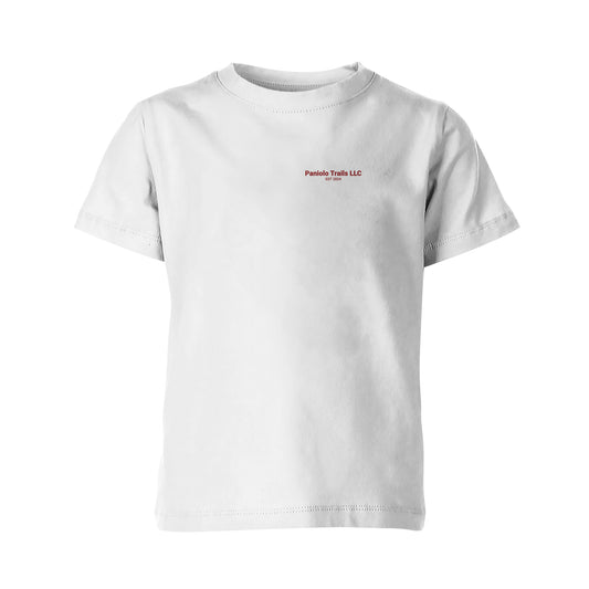 Youth American Print On Demand cotton tee featuring a bold logo design, front view displayed on a plain background.
